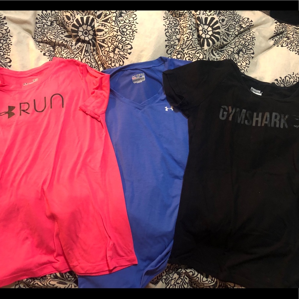 3 work out/gym T-shirts